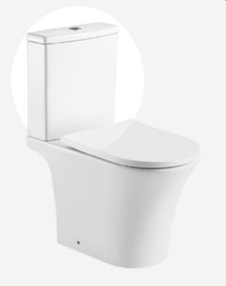 Kameo Close cupled white cistern